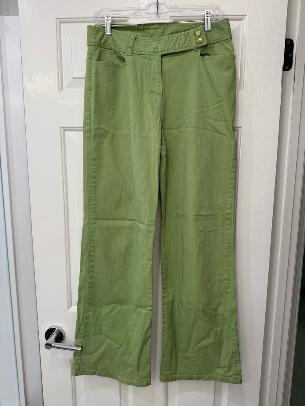 Women’s Green Wide Leg Jeans